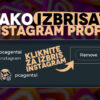 Kako izbrisati Instagram profil na telefonu