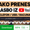 Kako prenesti glasbo iz youtuba na telefon, usb ali računalnik