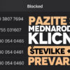 Pazite se mednarodne klicne številke +44