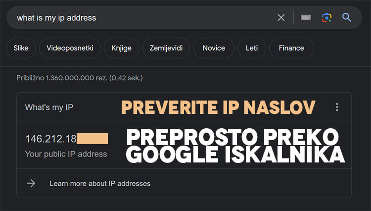 Preveri moj ip naslov preko google z kljucno besedo what is my ip address Preveri moj ip naslov preko google z kljucno besedo what is my ip address