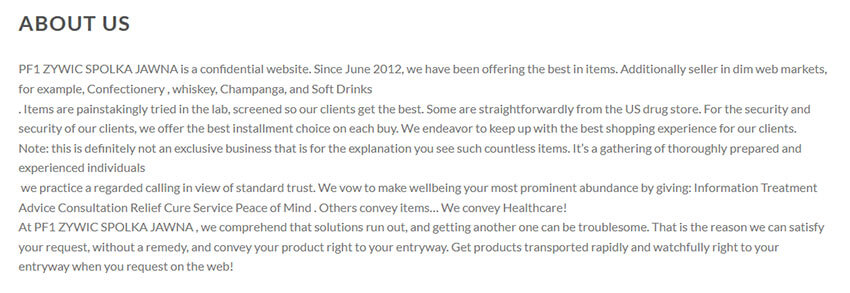 Spletna stran pravi da posljujejo ze od 2012 vendar je bila postavljena 2023