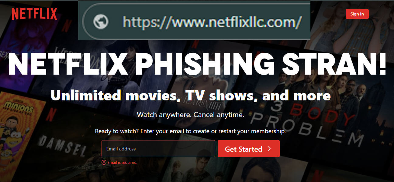 Netflix Phishing Spletna Prevara Netflix Phishing Spletna Prevara