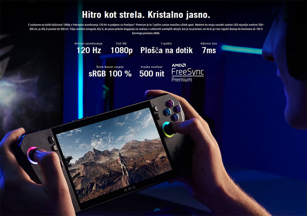 Asus Rog Ally X Igralna Konzola Specifikacije Asus Rog Ally X Igralna Konzola Specifikacije