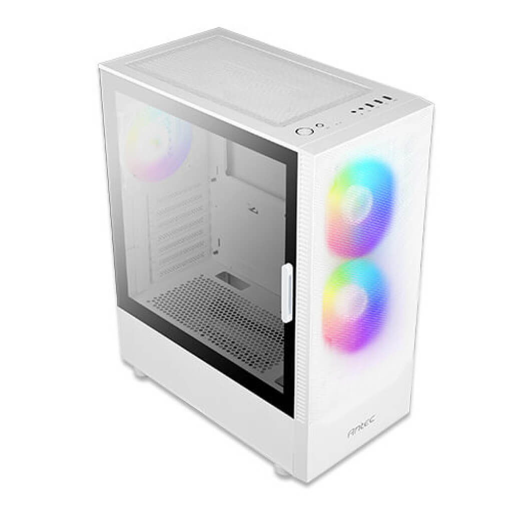 Ohisje Antec NX410 White NX serija 1x USB3.0 ARGB LED 2X 140mm spredaj kaljena stranica 5