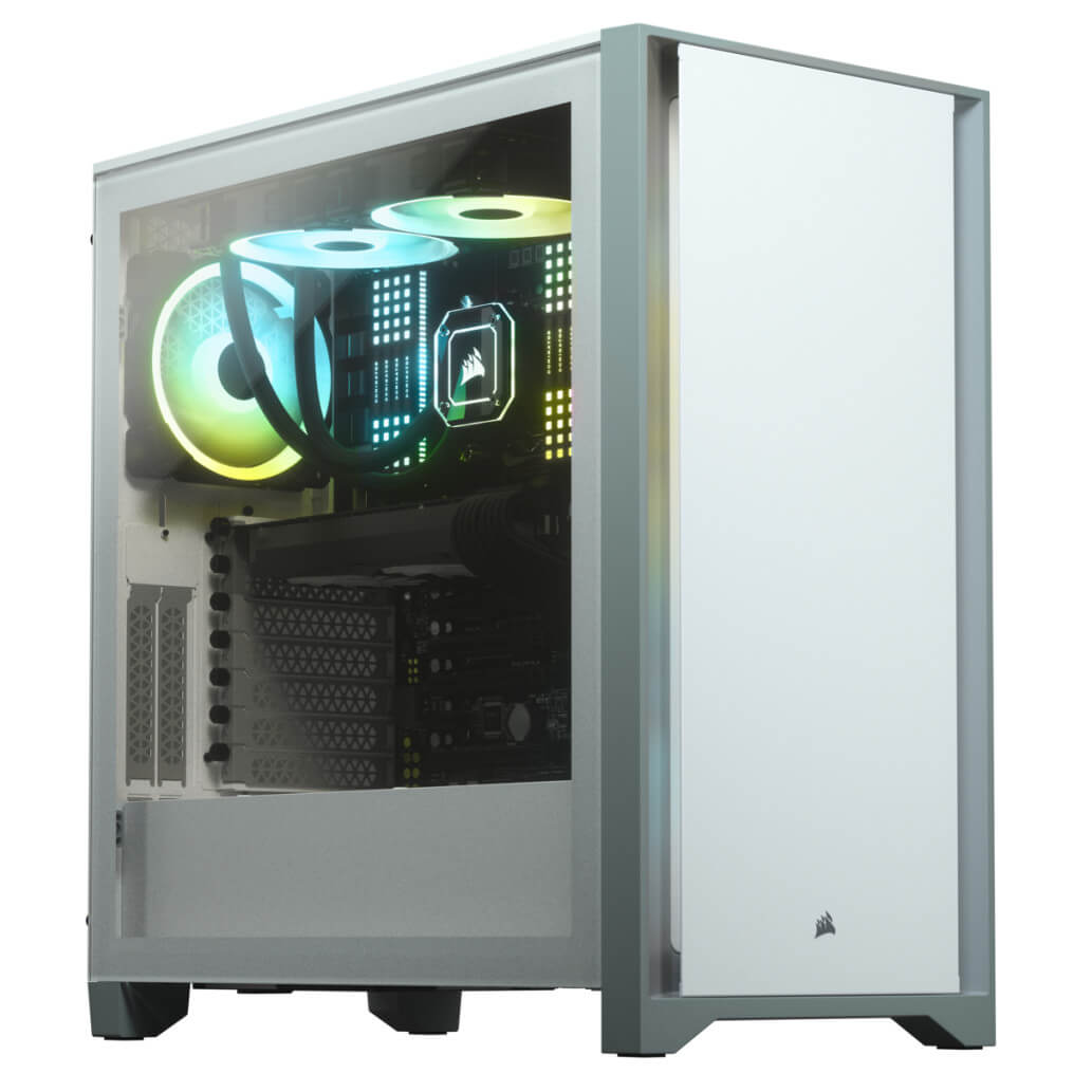 Ohisje Corsair 4000D Tempered Glass ATX bela 3