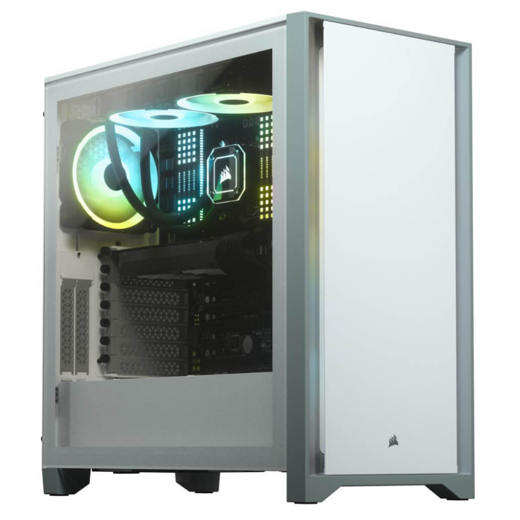 Ohisje Corsair 4000D Tempered Glass ATX bela