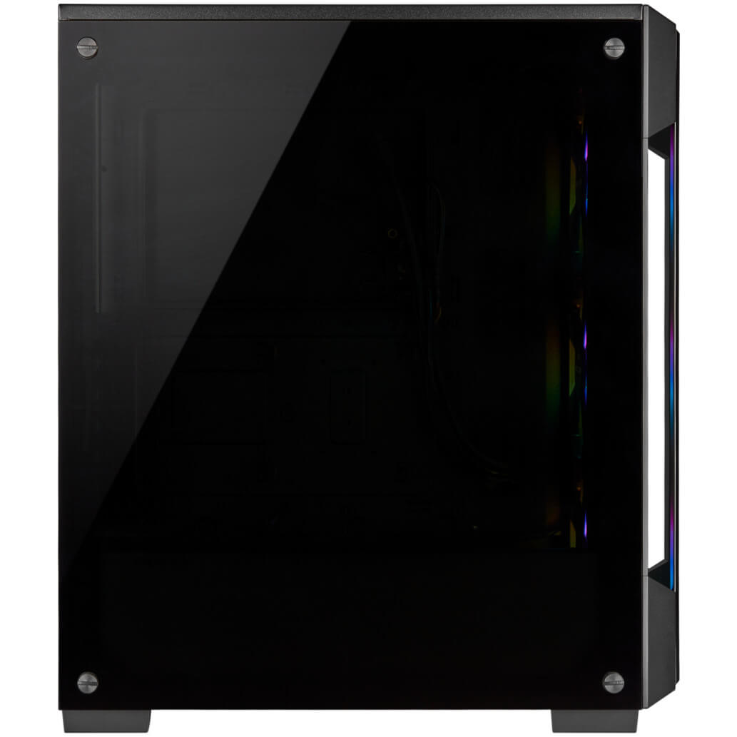 Ohisje Corsair iCUE 220T kaljeno steklo MidiATX crna RGB 6