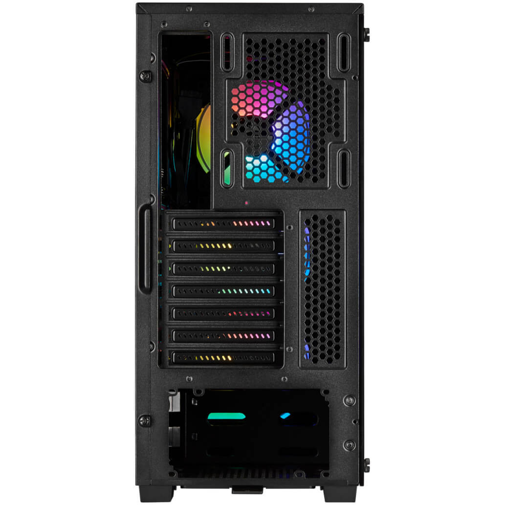 Ohisje Corsair iCUE 220T kaljeno steklo MidiATX crna RGB 7