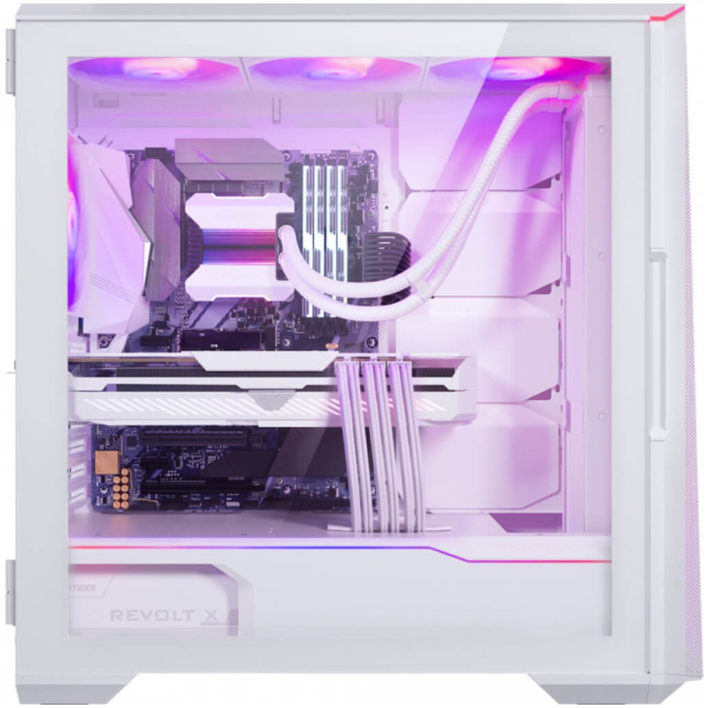 Ohisje Phanteks Eclipse G500A ATX bela RGB 1