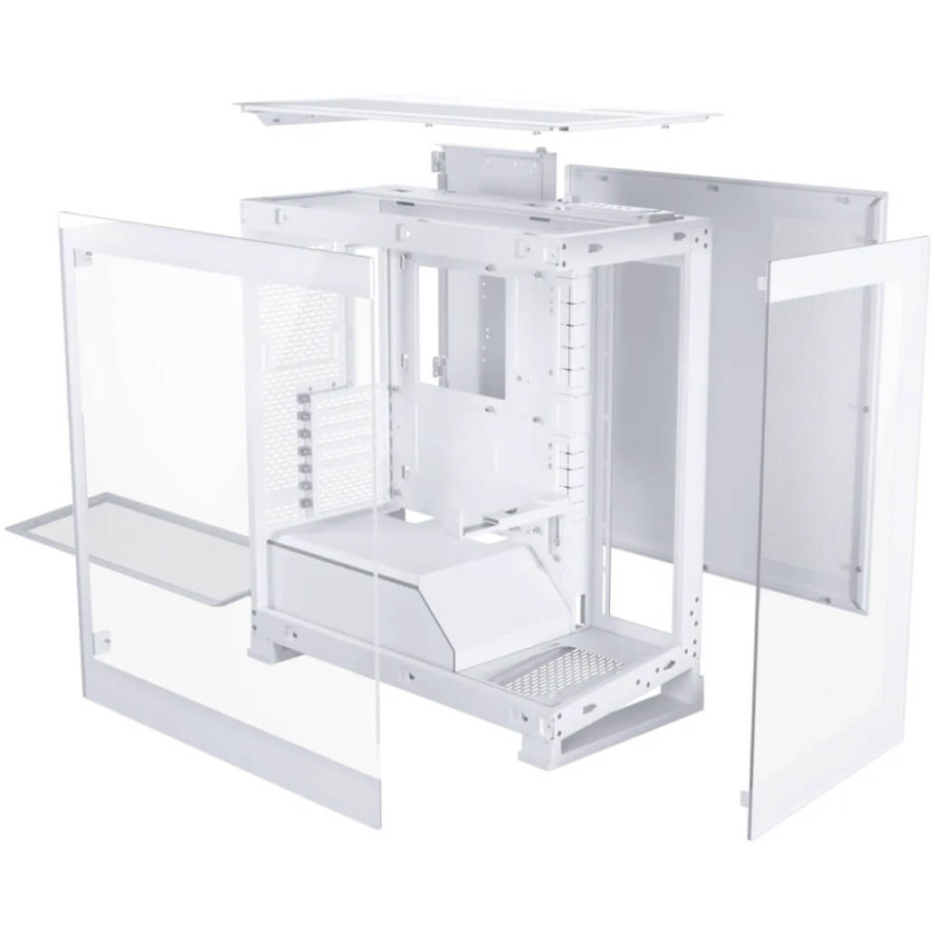 Ohisje Phanteks NV5 TEMPERED GLASS D ATX bela RGB 2