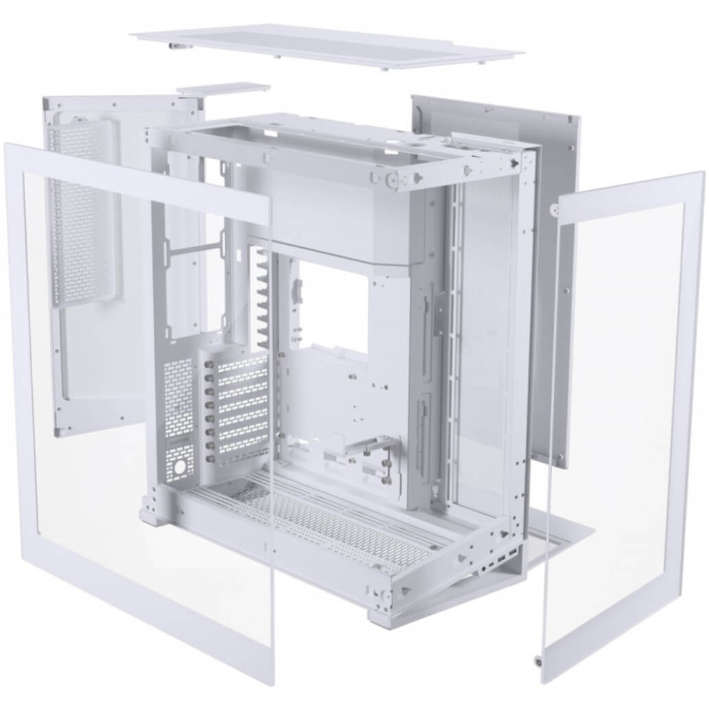 Ohisje Phanteks NV7 TEMPERED GLASS ATX bela RGB LED osvetlitev 5