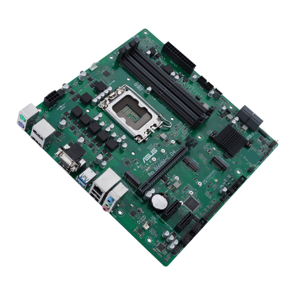 Osnovna plosca 1700 ASUS B660M C PRO D4 CSM DDR4 VGA HDMI 2xDisplayPort 2xM.2 USB C 4