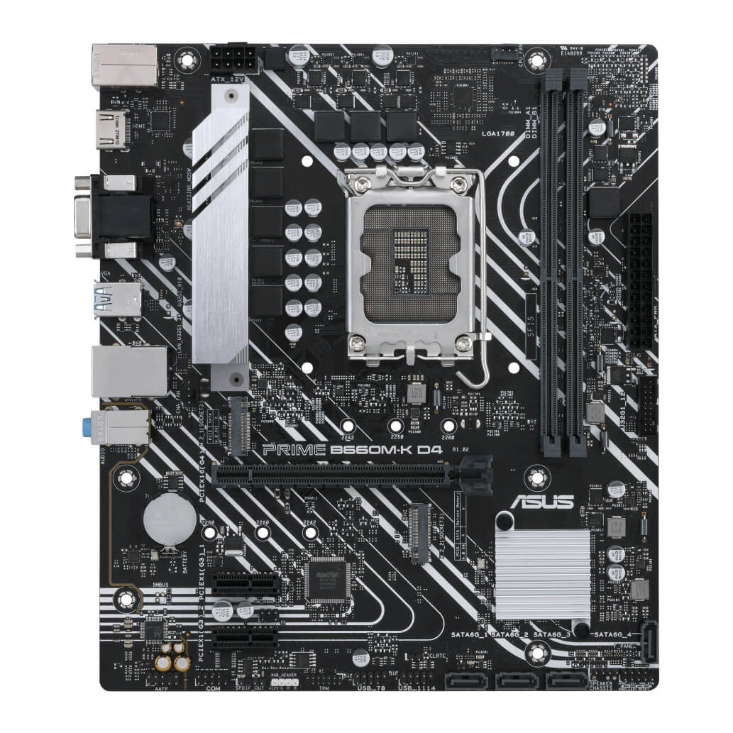 Osnovna plosca 1700 Asus PRIME B660M K D4 microATX 1xVGA 1xHDMI 2.0 8