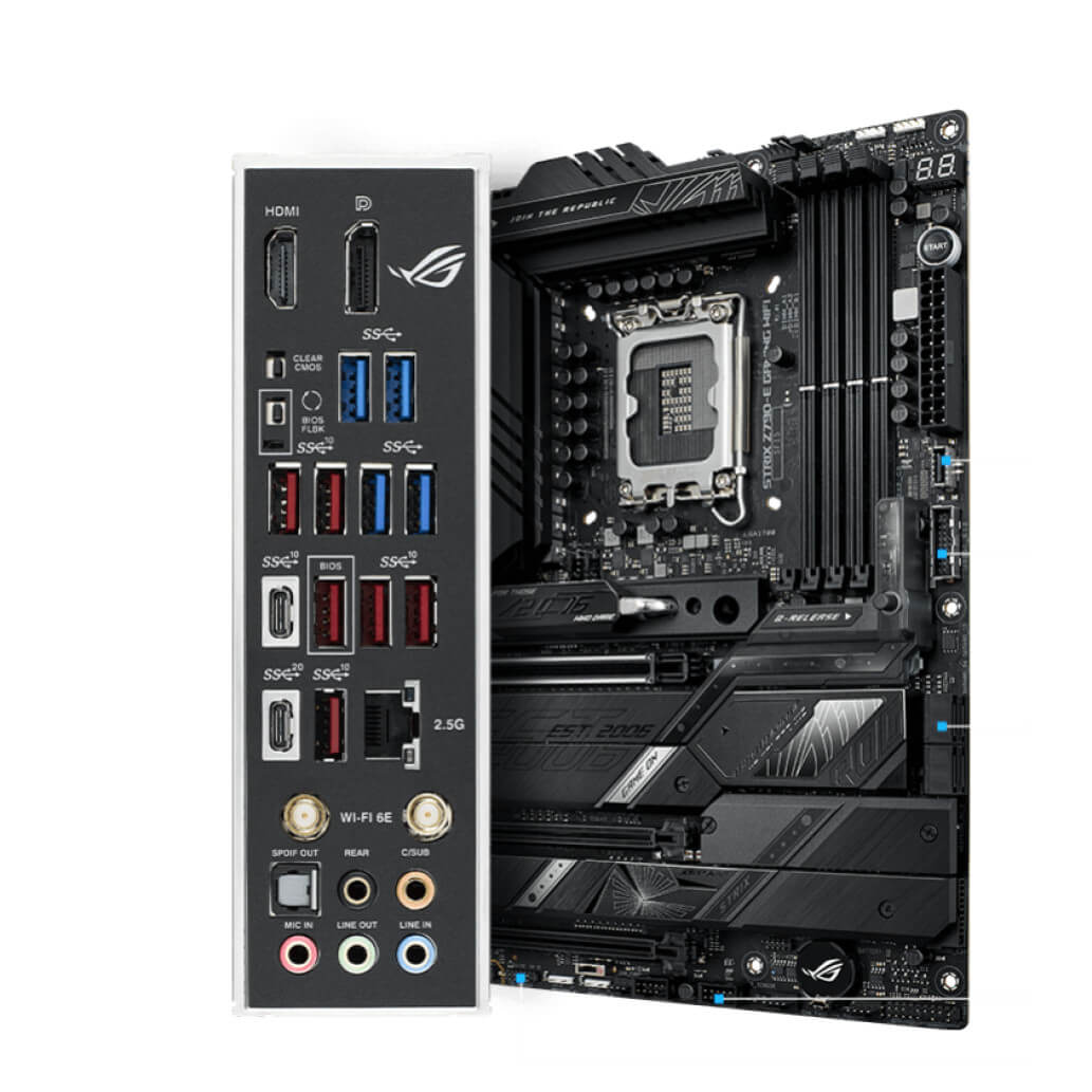 Osnovna plosca 1700 Asus ROG STRIX Z790 E GAMING WIFI ATX 1xHDMI 2.1 1xDisplayPort 1.4 2
