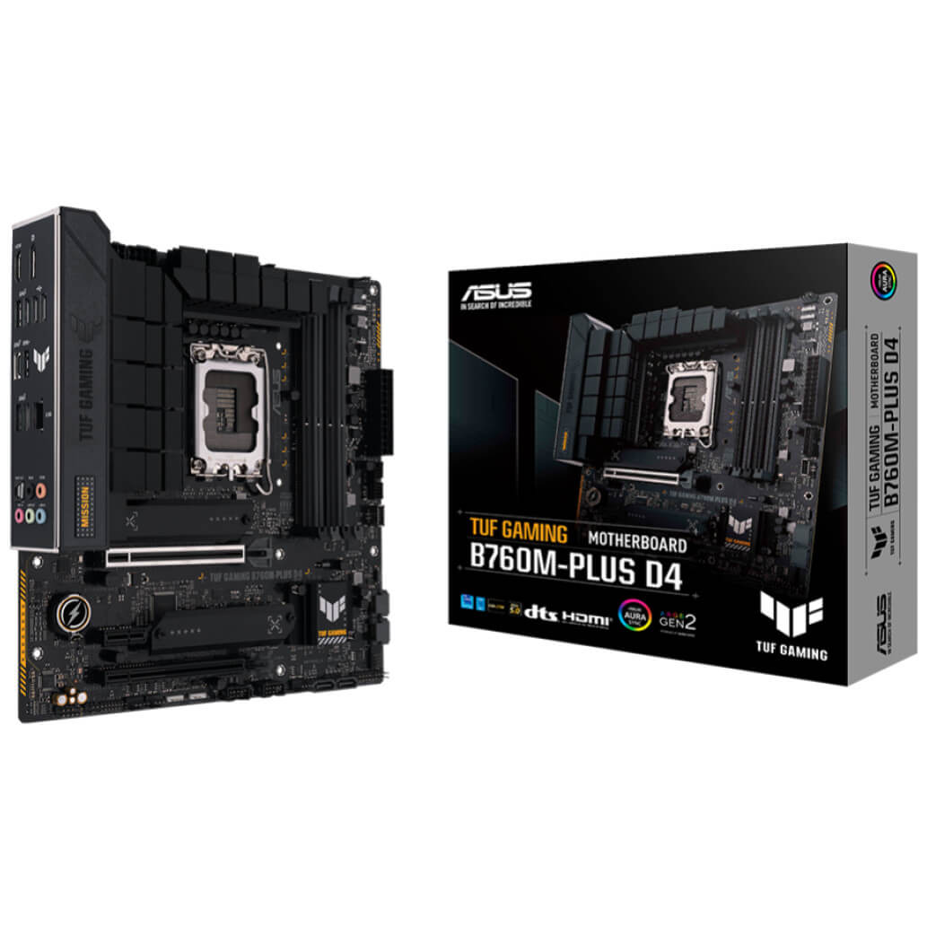 Osnovna plosca 1700 Asus TUF GAMING B760M PLUS D4 microATX 1xHDMI 1xDisplayPort 90MB1DI0 M0EAY0
