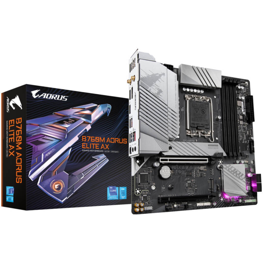 Osnovna plosca 1700 GigaByte B760M AORUS ELITE AX microATX 1xHDMI 2.1 1xDisplayPort 1.2