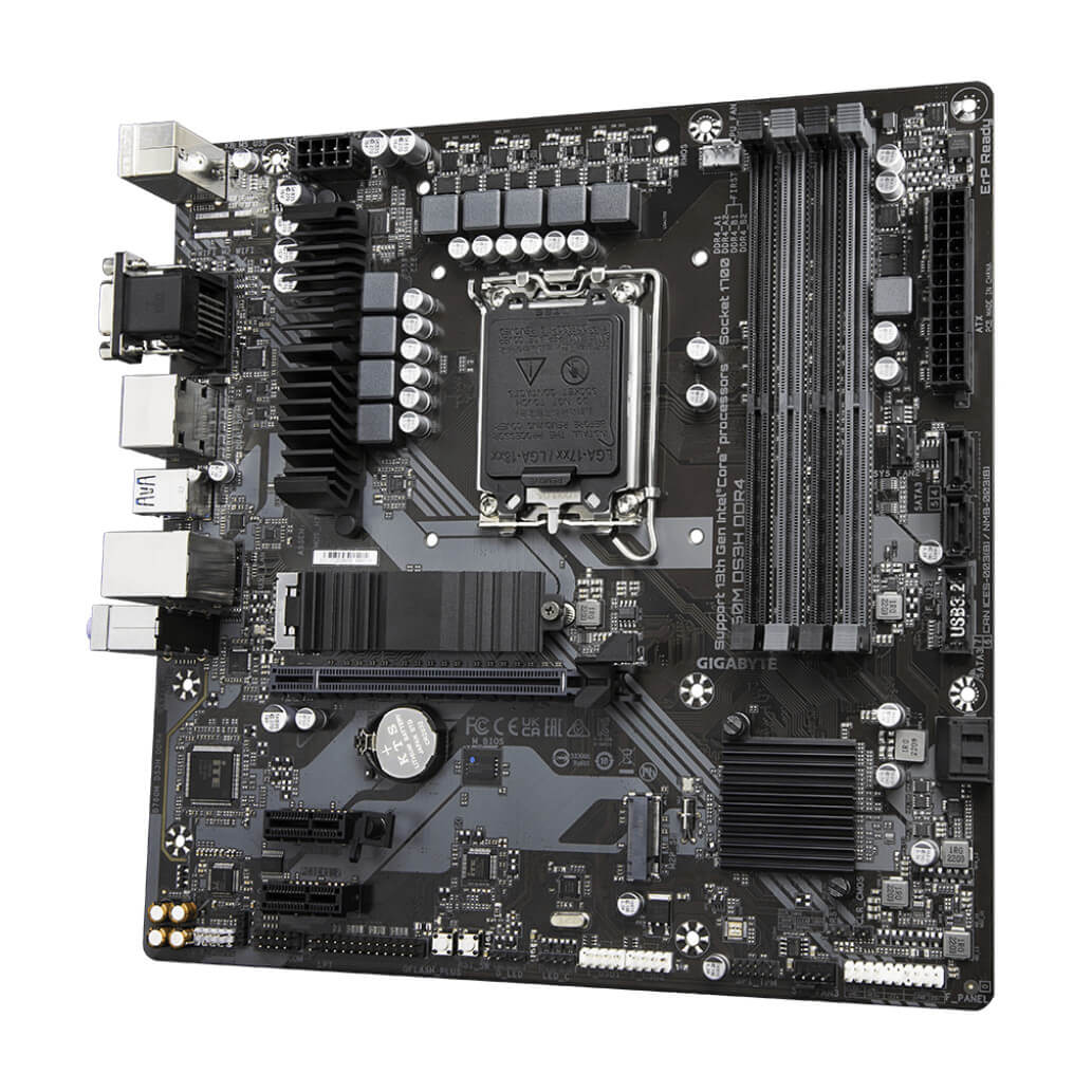 Osnovna plosca 1700 Gigabyte B760M DS3H microATX DDR4 25Gb LAN 2xM.2 HDMI VGA 2xDP 9