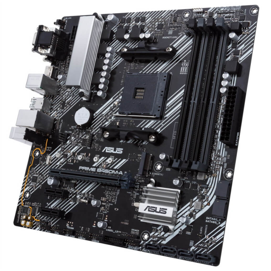 Osnovna plosca AM4 Asus PRIME B450M A II ATX 1xVGA 1xDVI D 1xHDMI 4