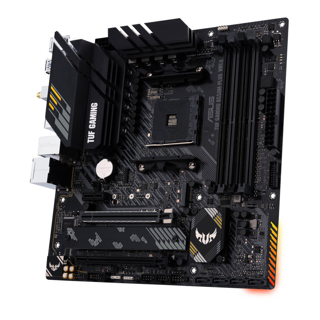 Osnovna plosca AM4 Asus TUF GAMING B550M PLUS WIFI II microATX 1xHDMI 2.1 1xDisplayPort 1.4 8