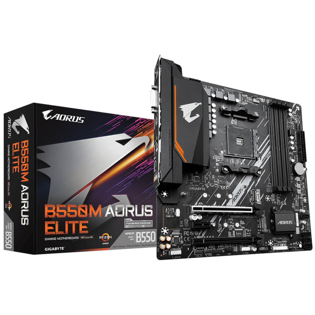Osnovna plosca AM4 GigaByte B550M AORUS ELITE microATX DVI D HDMI 2