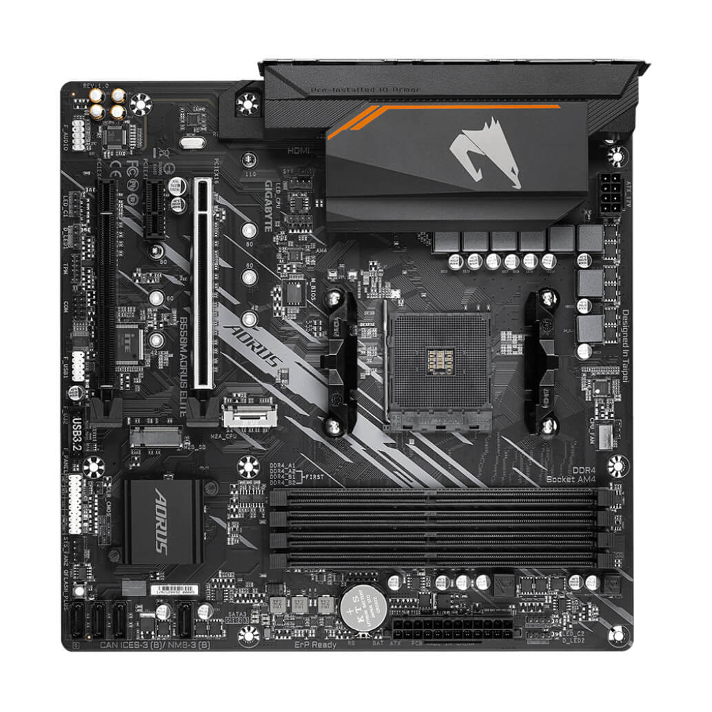 Osnovna plosca AM4 GigaByte B550M AORUS ELITE microATX DVI D HDMI 7