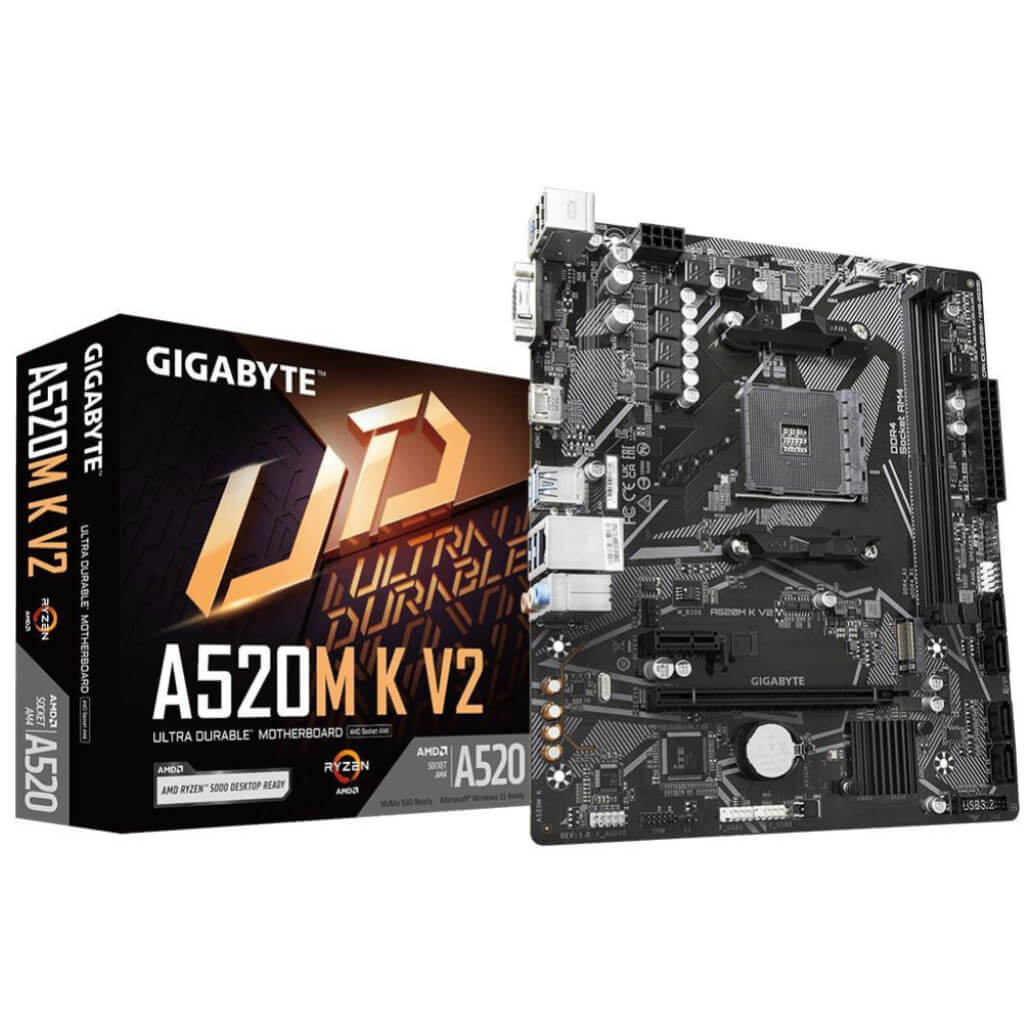 Osnovna plosca AM4 Gigabyte A520M K V2 microATX VGA HDMI