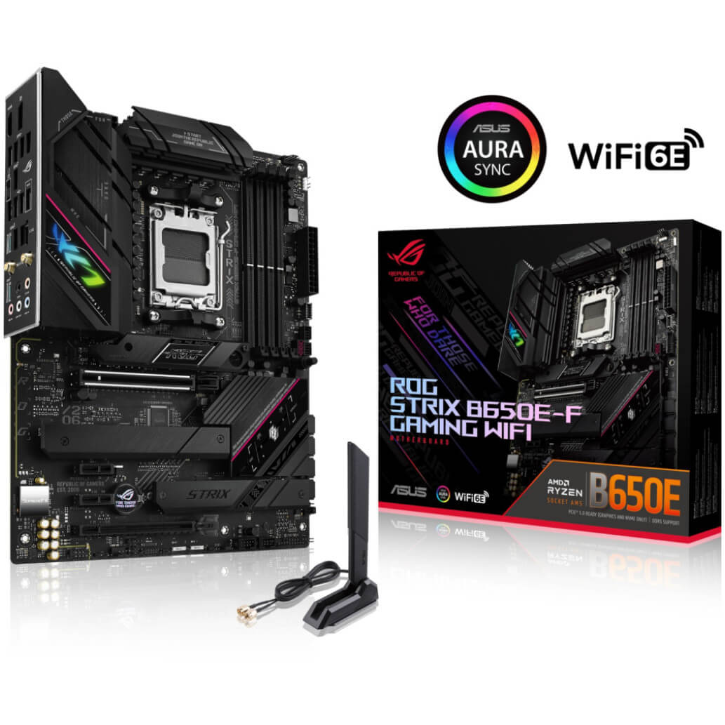Osnovna plosca AM5 Asus ROG STRIX B650E F GAMING WIFI ATX 1xHDMI 2.1 1xDisplayPort 1.4