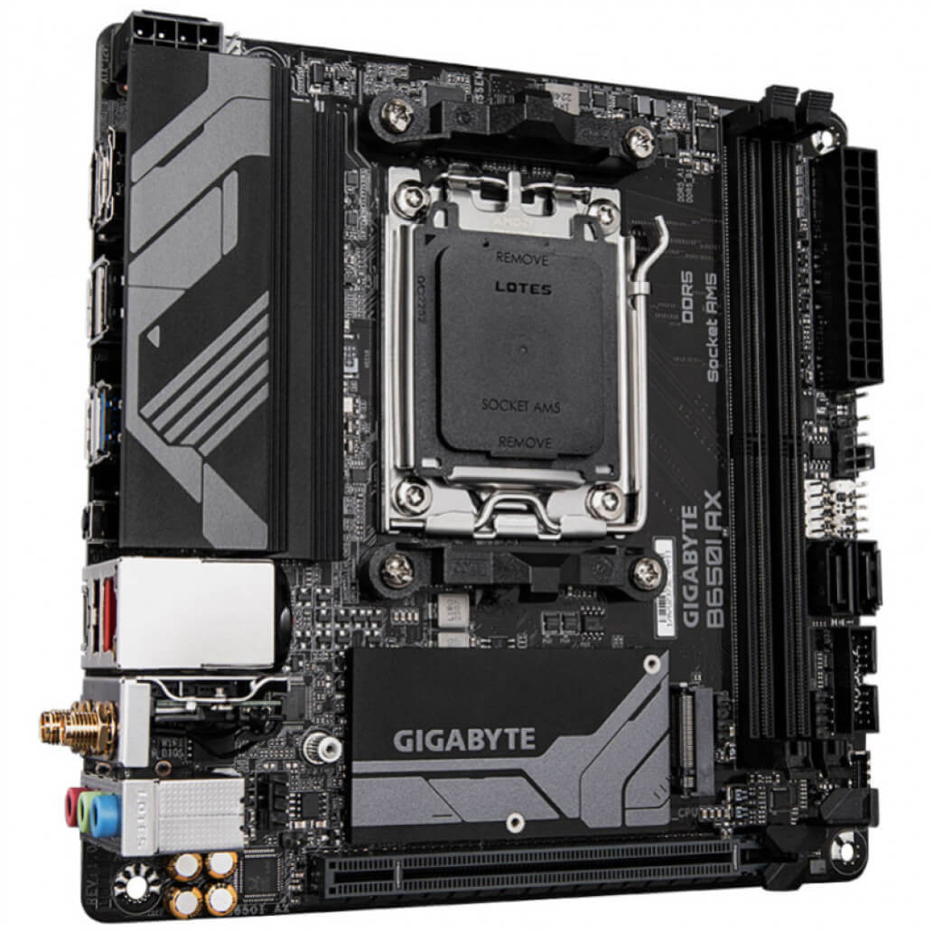 Osnovna plosca AM5 GigaByte B650I AX miniITX 1xHDMI 2.1 1xDisplayPort 1.4 1