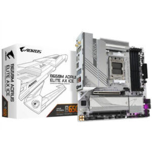 Osnovna plosca AM5 GigaByte B650M AORUS ELITE AX ICE ATX 1xHDMI 2.1 1xDisplayPort 1.4