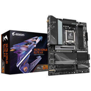 Osnovna plosca AM5 Gigaybte X670 AORUS ELITE AX ATX DDR5 PCIe 5.0 WiFi BT 5.2 25Gb LAN 4xM.2 USB C 20Gbps