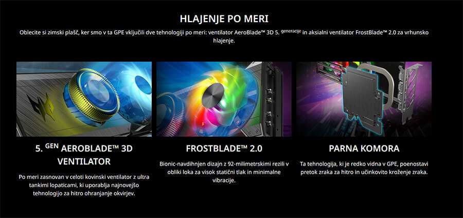 hlajenje grafične kartice CER Intel Arc A770 Predator BiFrost 16GB OC hlajenje grafične kartice CER Intel Arc A770 Predator BiFrost 16GB OC