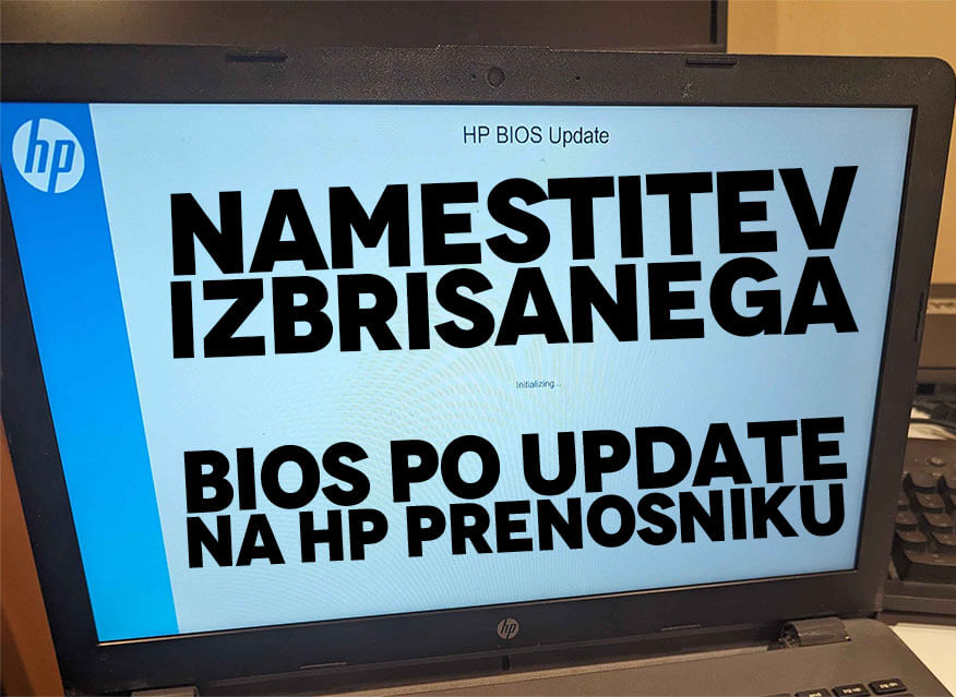 HP Servis Namestitev BIOS na ne uspešni posodobitvi preko windows update HP Servis Namestitev BIOS na ne uspešni posodobitvi preko windows update