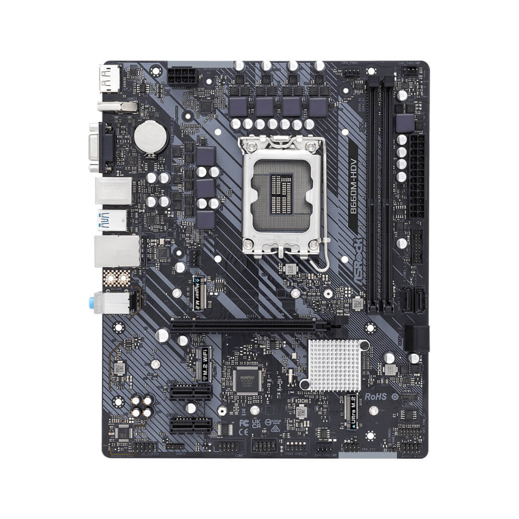 Osnovna plosca 1700 ASROCK B660M HDV DDR4 VGA HDMI DisplayPort 3