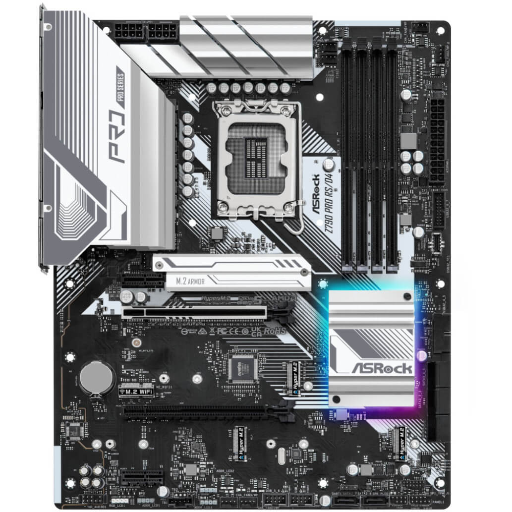 Osnovna plosca 1700 ASRock Z790 PRO RSD4 DDR4 HDMI DisplayPort 4xM.2 1