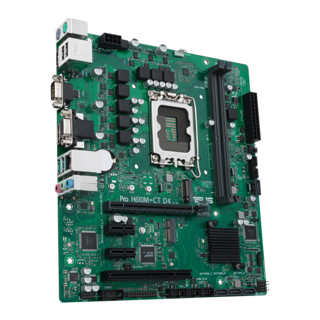 Osnovna plosca 1700 Asus PRO H610M C D4 CSM microATX 1xDVI D 1xHDMI 2.1 1xDisplayPort 1.4 1