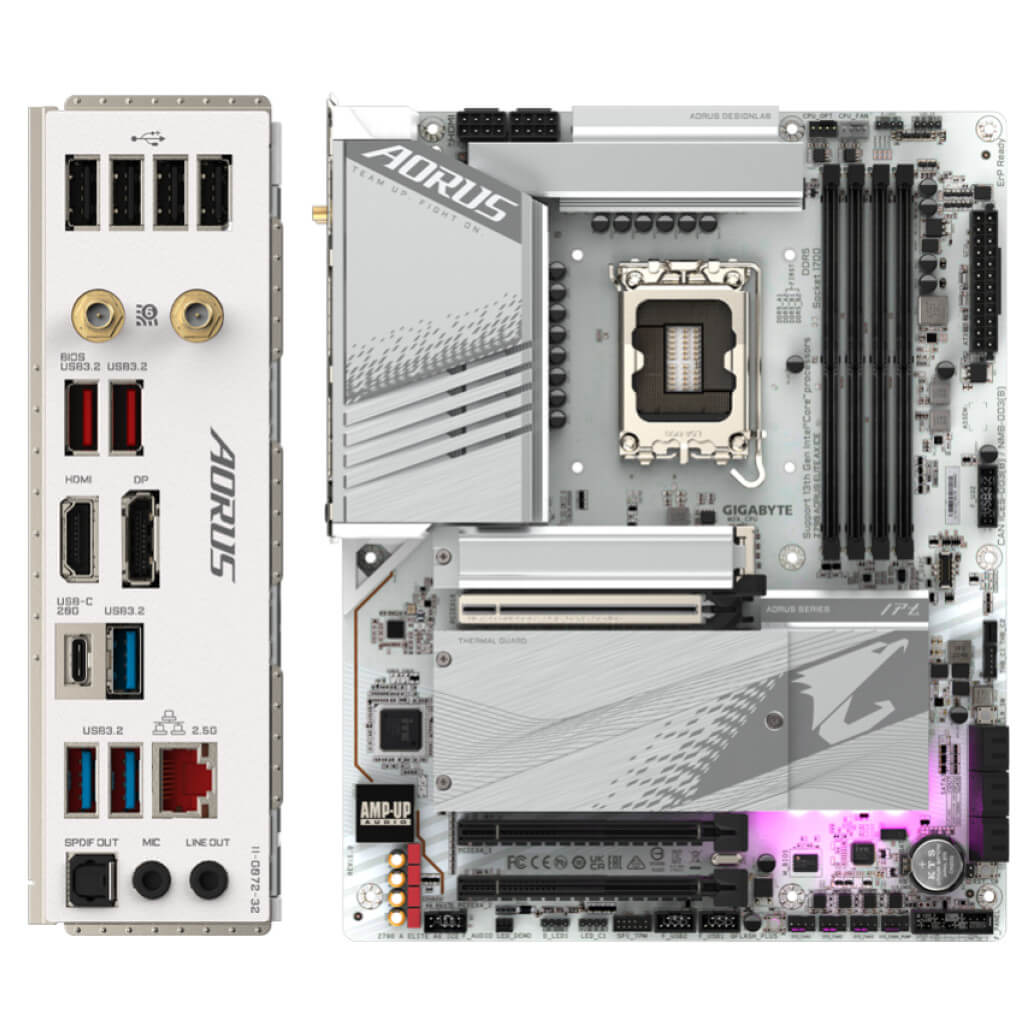 Osnovna plosca 1700 GigaByte Z790 AORUS ELITE AX ICE ATX 1xHDMI 2.1 1xDisplayPort 1.4 1