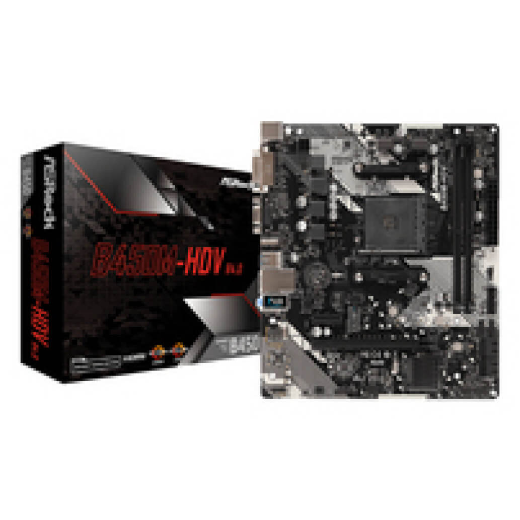 Osnovna plosca AM4 Asrock B450M HDV R4.0 microATX M.2 VGA DVI HDMI 5