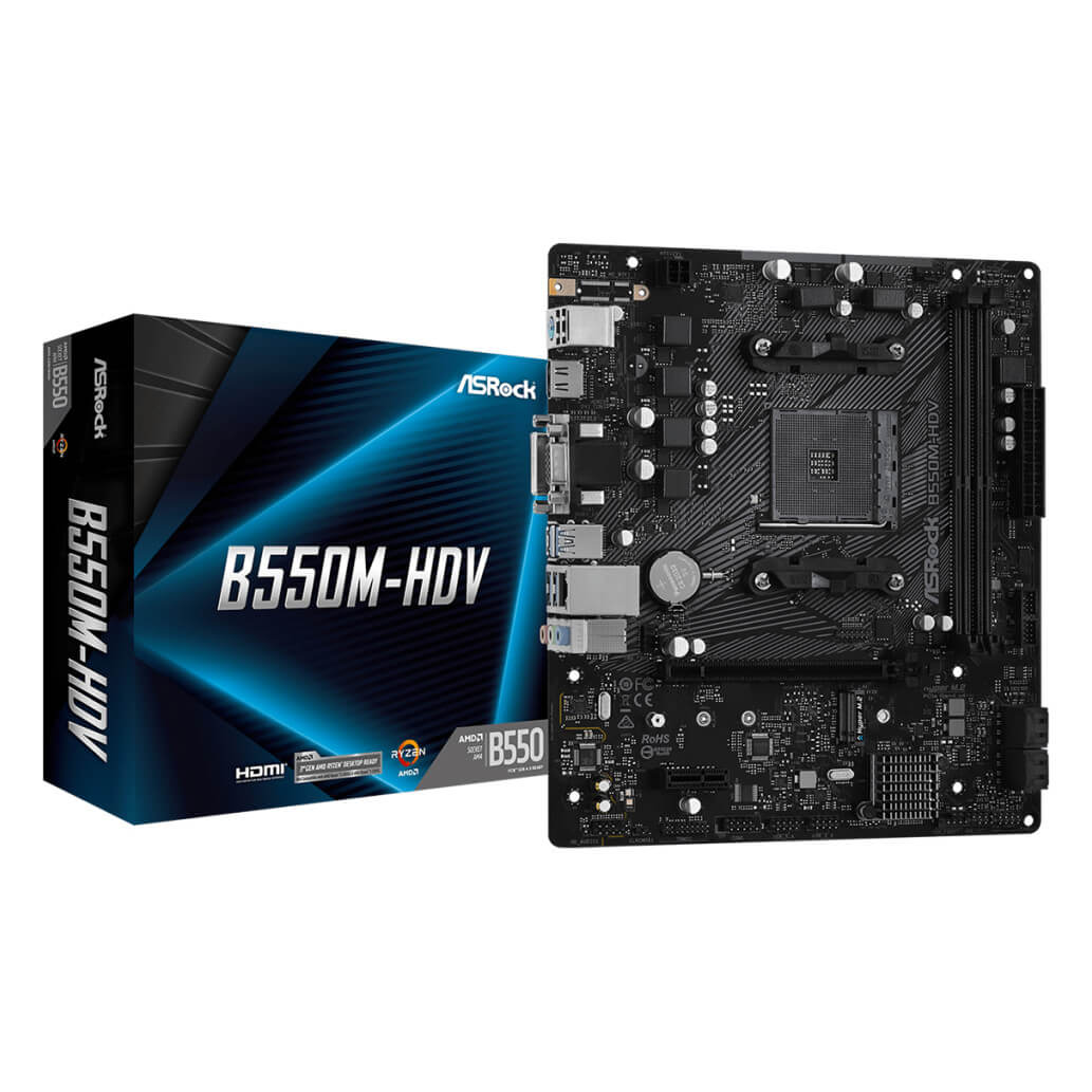 Osnovna plosca AM4 Asrock B550M HDV microATX VGA DVI HDMI 6