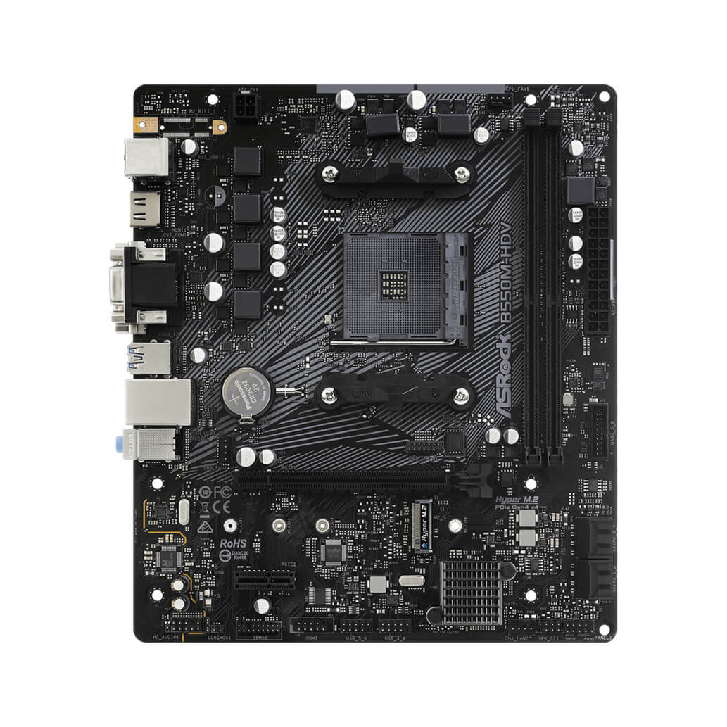 Osnovna plosca AM4 Asrock B550M HDV microATX VGA DVI HDMI 7