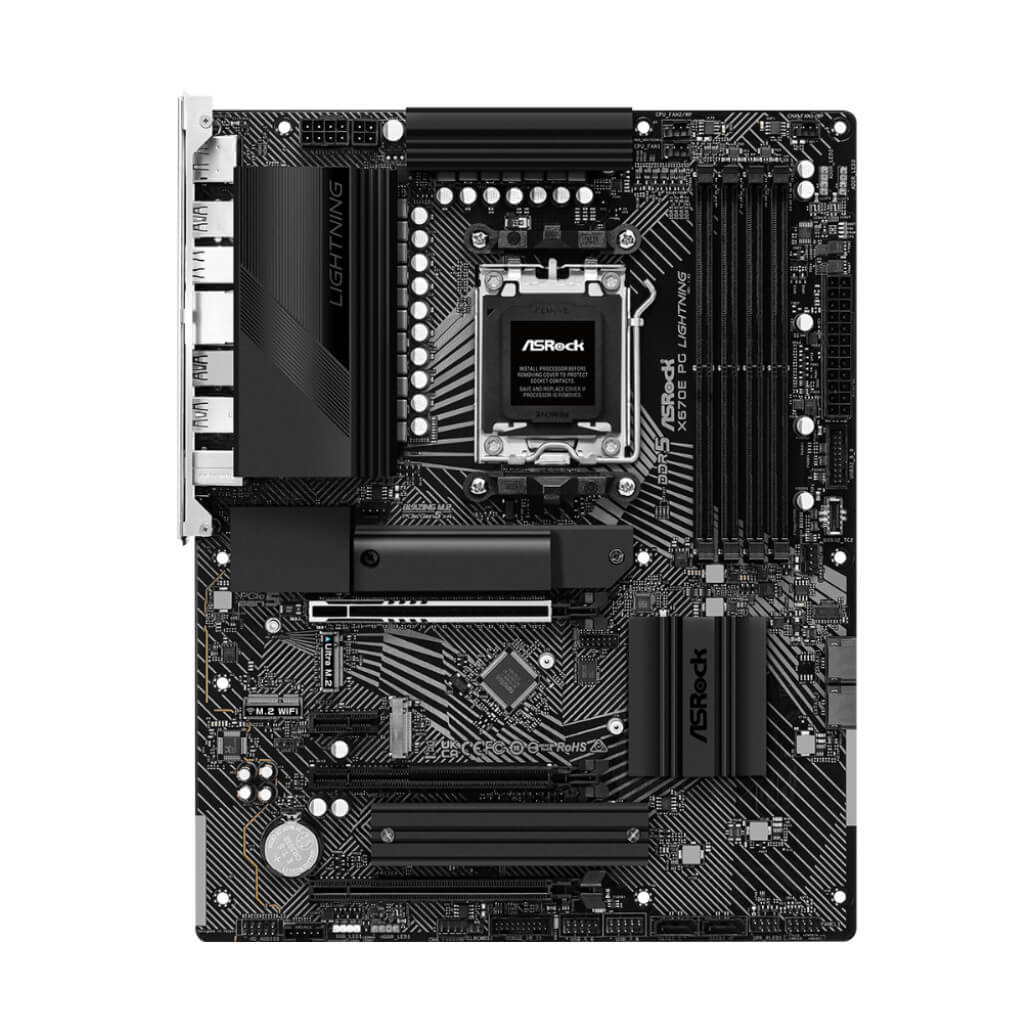 Osnovna plosca AM5 ASRock X670E PG Lightning ATX DDR5 PCIe 5.0 25Gb LAN 5xM.2 USB C 20Gbps HDMI DisplayPort 1