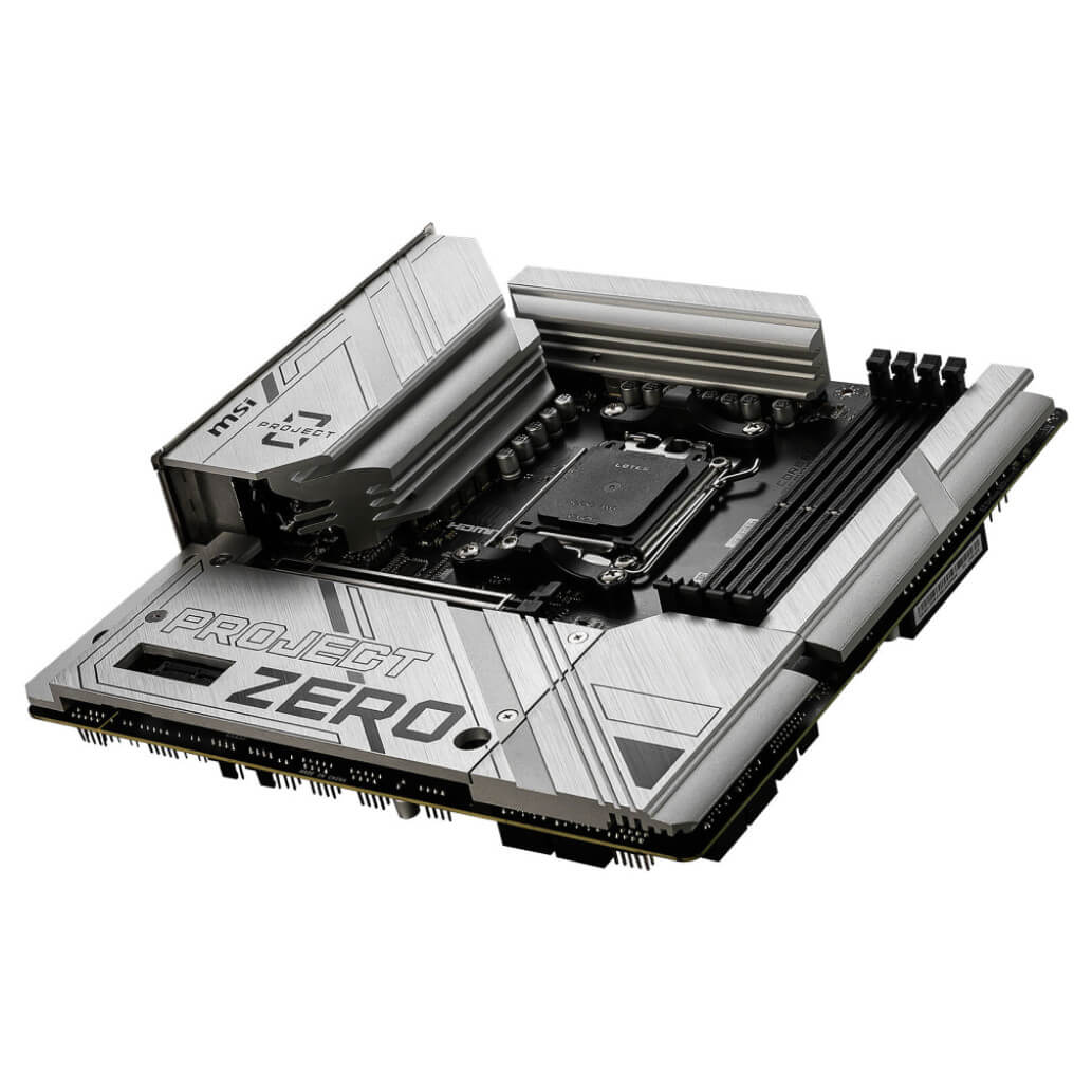 Osnovna plosca AM5 MSI B650M PROJECT ZERO microATX 1xHDMI 2.1 1xDisplayPort 1.4 priklopi na zadnji strani 2