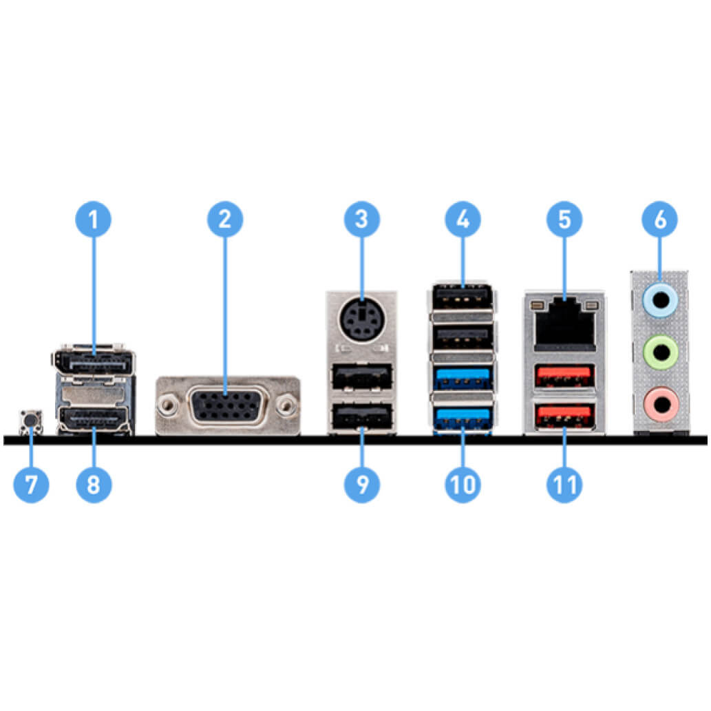 Osnovna plosca AM5 MSI PRO B650M P microATX 1xVGA 1xHDMI 2.1 1xDisplayPort 1.4 2