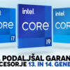 Intel podaljšuje garancijo za njihovo 13. in 14. generacijo procesorjev