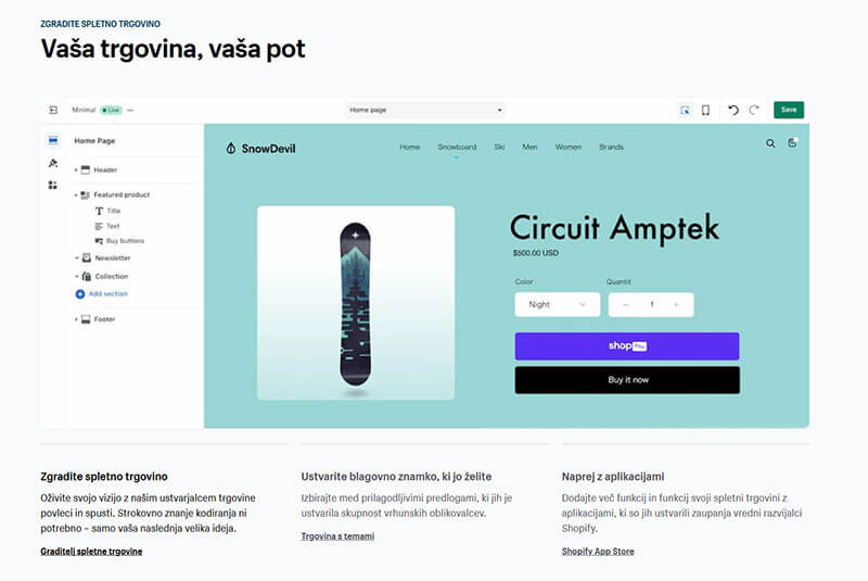 Najem vaše spletne trgovine na shopify Najem vaše spletne trgovine na shopify