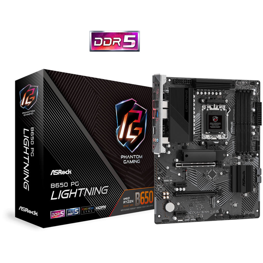 Osnovna plosca AM5 Asrock B650 PG Lightning ATX 1xHDMI 2.1