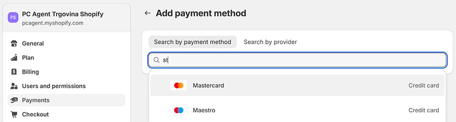 Plačilna sredstva za shopiy spletno trgovino Plačilna sredstva za shopiy spletno trgovino