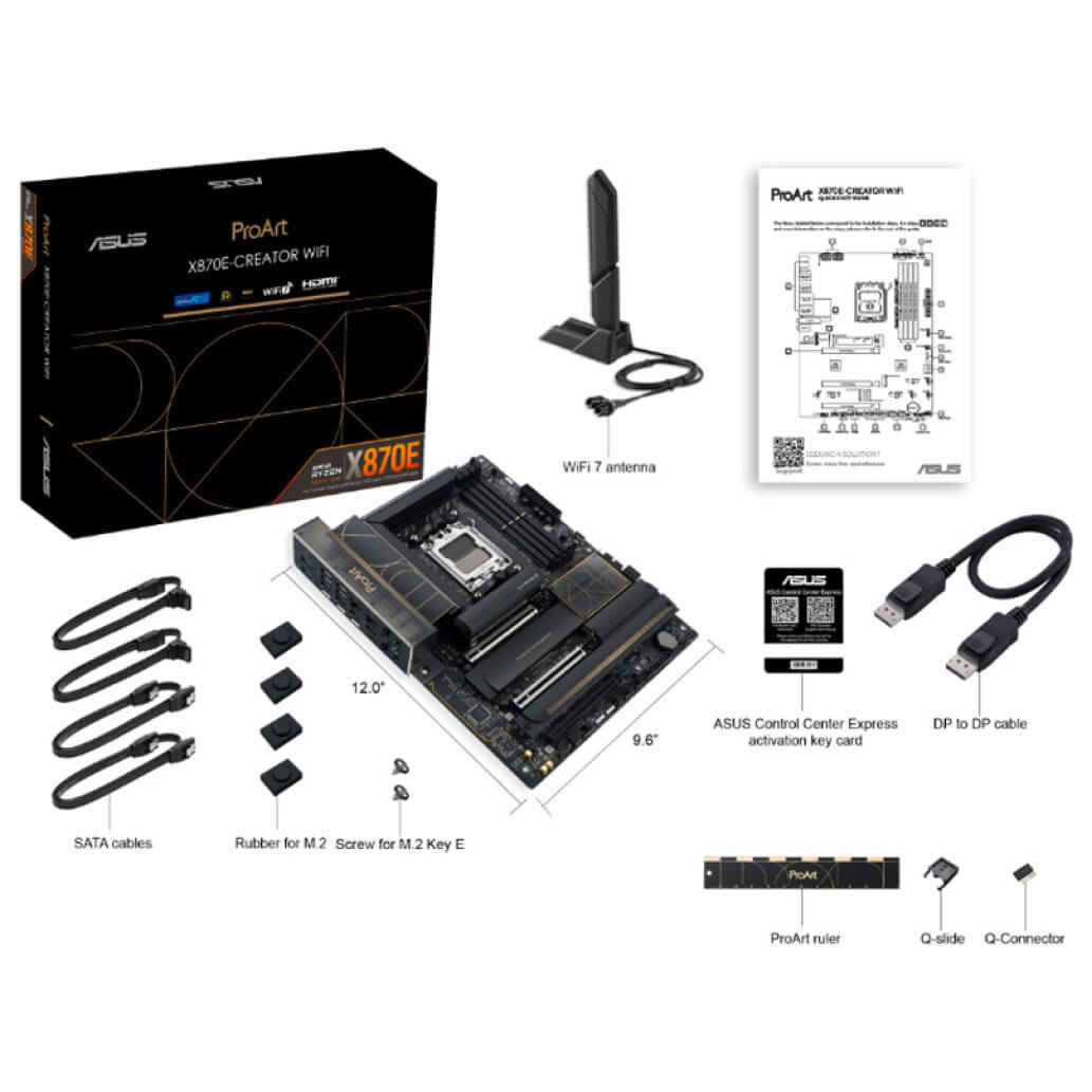 Osnovna plosca AM5 Asus ProArt X870E CREATOR WIFI ATX 1xHDMI 2.1 1xDisplayPort 1.4a 3