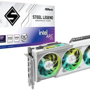 ASRock Intel Arc B580 Steel Legend 12GB OC škatla in grafična kartica