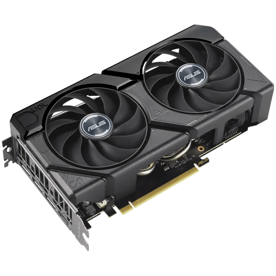 ASUS Dual GeForce RTX 4060 EVO OC Edition 8GB GDDR6 graficna kartica with two powerful Axial tech fans and a protective backplate for broad compatibility PCIe 4.0 1xHDMI 2.1a 3xDisplayPort 1.4a 2