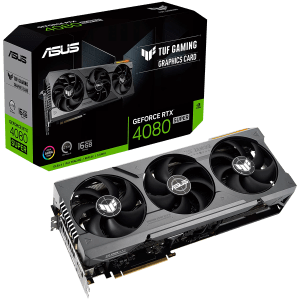 ASUS TUF Gaming GeForce RTX 4080 SUPER 16GB GDDR6X graficna karrtica with DLSS 3 lower temps and enhanced durability PCIe 4.0 2xHDMI 2.1a 3xDisplayPort 1.4a